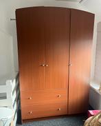Mooie donker eikenhouten kledingkast, Ophalen, 100 tot 150 cm, 200 cm of meer, Eikenhout