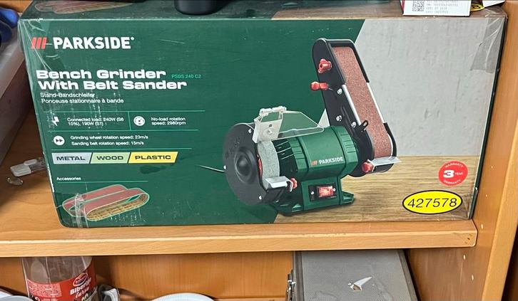 Parkside Bandschuurmachine PSBS 240 C2 - Nieuw, Doe-het-zelf en Verbouw, Gereedschap | Schuurmachines, Nieuw, Bandschuurmachine