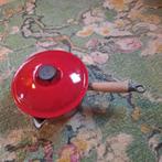 Le Creuset Steelpan Rood Nr. 20, Ophalen of Verzenden, Gebruikt, Overige materialen, Koekenpan of Braadpan