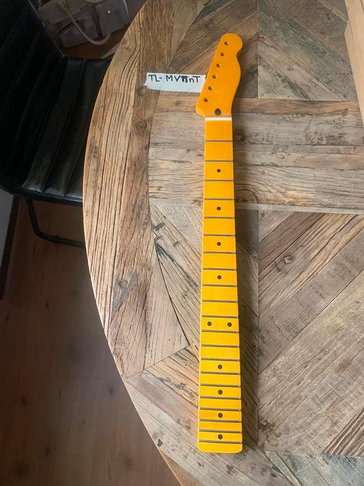 Telecaster hals” Maple vintage tint nitro lak “ TL-MV5, Muziek en Instrumenten, Instrumenten | Onderdelen, Zo goed als nieuw, Elektrische gitaar
