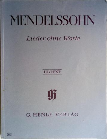 Mendelssohn Lieder ohne Worte Urtext beschikbaar voor biedingen
