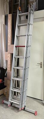 Altrex 3-delige ladder, Doe-het-zelf en Verbouw, Ophalen, Gebruikt, Ladder, Opvouwbaar of Inschuifbaar