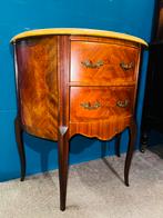 Franse Mahonie Louis XV commode ladekast met marmer blad, Ophalen