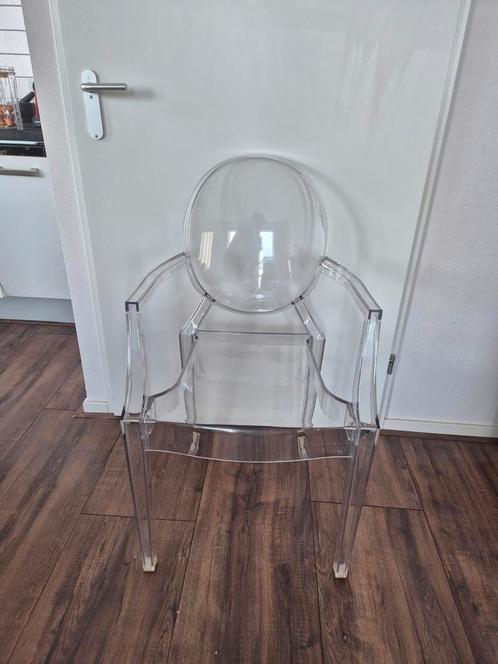 2x Kartell Louis Ghost designstoel - Philippe Starck, Huis en Inrichting, Stoelen, Zo goed als nieuw, Twee, Overige kleuren, Ophalen