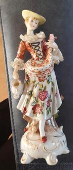 Prachtige Meissen Handbeschilderde Beeld., Verzenden