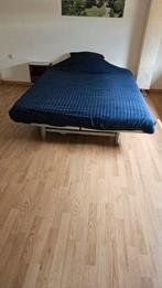 2 persoons slaapbank, ecru hoes, Huis en Inrichting, Slaapkamer | Slaapbanken, Ophalen, Zo goed als nieuw, Tweepersoons, 200 cm