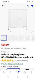 Locker kast wit NIEUW IN DOOS!, Ophalen, Nieuw