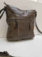 Donkergroene leren tas van Bear., Ophalen of Verzenden, Gebruikt, Groen, Schoudertasje