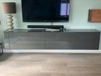 Hulsta Gentis wandkast grijs en noten, Ophalen, Overige materialen, 100 tot 150 cm, 300 cm of meer