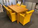Conference chairs, conferentie stoelen met wieltjes, Ophalen, Gebruikt, Geel, Bureaustoel