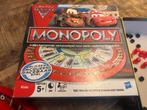 Cars Monopoly Bordspel, Hobby en Vrije tijd, Gezelschapsspellen | Bordspellen, Ophalen of Verzenden, Gebruikt, Reisspel