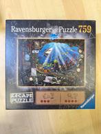 Ravensburger Escape Puzzle - Duikboot, Ophalen, 500 t/m 1500 stukjes, Zo goed als nieuw, Legpuzzel