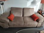 Taupekleurige bank Henders & Hazel, Huis en Inrichting, Banken | Bankstellen, Ophalen, Gebruikt, 75 tot 100 cm, Rechte bank