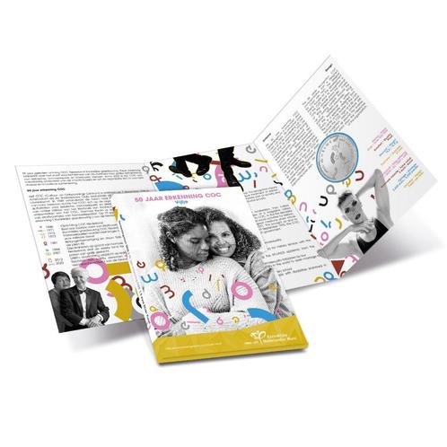 5 euro Nederland 2023 - 50 jaar erkenning COC (Proof), Postzegels en Munten, Munten | Europa | Euromunten, Setje, Overige waardes