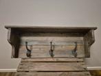 Houten wandkapstok met plank - 65 cm breed, Huis en Inrichting, Woonaccessoires | Kapstokken, Gebruikt, Minder dan 100 cm, Hout