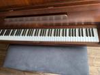 Hubfeld piano met bankje, Ophalen, Gebruikt, Bruin, Piano