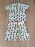 Lekker Fred roze/groene short en blouse L/XL., Kleding | Heren, Lekker Fred, Maat 56/58 (XL), Ophalen of Verzenden, Zo goed als nieuw