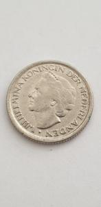 3108 wilhelmina kwartje 1948, Postzegels en Munten, Munten | Nederland, Verzenden, Koningin Wilhelmina, 25 cent