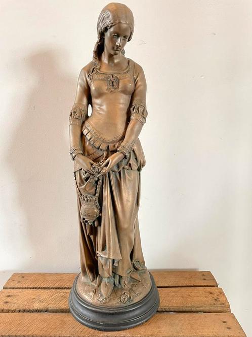 The Pensive Chatelaine | gipsen beeld | 1890-1910 >zeldzaam, Antiek en Kunst, Antiek | Overige Antiek, Ophalen