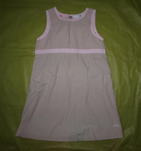 Beige met Roze Jurk H&M (116), Kinderen en Baby's, Kinderkleding | Maat 116, Gebruikt, Meisje, Jurk of Rok, Ophalen of Verzenden