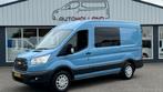 Ford TRANSIT 2.0 TDCI 96KW 131PK DC DUBBELE CABINE L2H2 EURO, Auto's, Bestelauto's, Origineel Nederlands, Te koop, 14 km/l, 6 stoelen