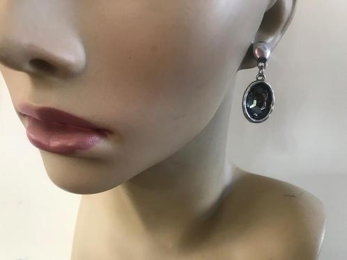 Zamak oorbellen (100) Zwart/Grijs, Sieraden, Tassen en Uiterlijk, Oorbellen, Nieuw, Knopjes of Stekers, Overige materialen, Zilver