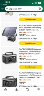 Nieuwe Thuis Accu in Doos - Allpowers R600, Ophalen of Verzenden, Nieuw