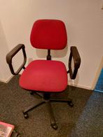 Rode Bureaustoel met Armleuningen, Ophalen, Gebruikt, Rood, Bureaustoel