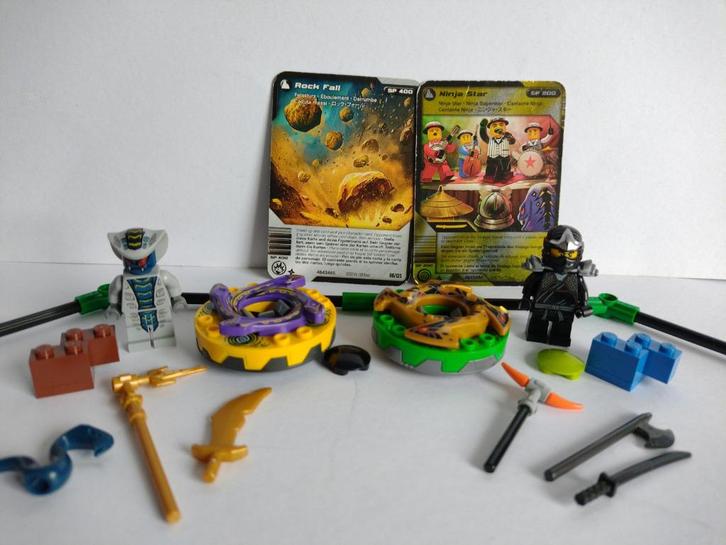 9579 Ninjago spinners Cole ZX en Rattla. Verzenden mogelijk, Kinderen en Baby's, Speelgoed | Duplo en Lego, Zo goed als nieuw