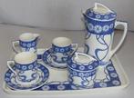 Antieke Delfts blauw aardewerk servies, 8 delig, Dec. 1451, Antiek en Kunst, Verzenden