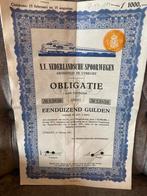 Obligatie Nederlandsche spoorwegen, Verzenden, 1950 tot 1970, Obligatie of Lening
