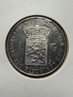 1 gulden Willem III 1865 unc, Postzegels en Munten, Munten | Nederland, 1 gulden, Koning Willem III, Zilver, Ophalen of Verzenden