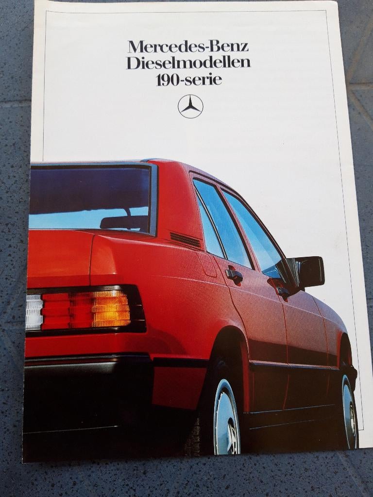 folder Mercedes-Benz 190 Diesel / 190 D 2.5 NL, Ophalen of Verzenden, Zo goed als nieuw, Mercedes