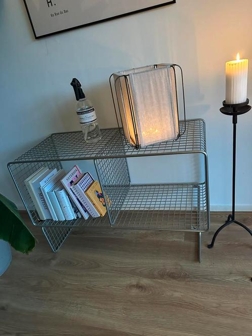 H&M Home - Zilverkleurig metalen draadkastje dressoir, Huis en Inrichting, Kasten | Overige, Nieuw, Ophalen