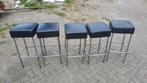 5 barkrukken, Huis en Inrichting, Barkrukken, Ophalen, 90 cm of meer, Metaal, Gebruikt