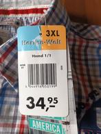 peakstone heren overhemd maat 3XL met lange mouw nieuw, Peakstone, Overige kleuren, Nieuw, Ophalen of Verzenden