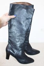 Zeer Mooie Leren Mauro Teci Laarzen - 30 (Maat 39) € 65,-, Kleding | Dames, Mauro Teci, Hoge laarzen, Zwart, Ophalen of Verzenden