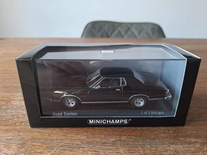 1:43 Ford Torino 1976 Minichamps in OVP, Hobby en Vrije tijd, Modelauto's | 1:43, Gebruikt, Auto, MiniChamps, Ophalen of Verzenden