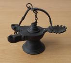 Klein , Vintage Olielampje met 2 Lonten - metaal, Antiek en Kunst, Ophalen of Verzenden