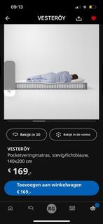 Nieuwe matras ikea vesteroy stevig 140x200, Huis en Inrichting, Slaapkamer | Matrassen en Bedbodems, Ophalen, 140 cm, 200 cm, Nieuw