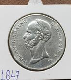 2,5 Gulden 1847 4e ( Zfr - ), Postzegels en Munten, Munten | Nederland, Zilver, Ophalen of Verzenden, Losse munt, 2½ gulden