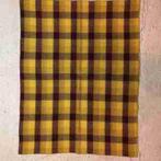 Retro grand foulard woonkleed wafelstof 192/144, Huis en Inrichting, Woonaccessoires | Plaids en Woondekens, Gebruikt, DJT, Ophalen of Verzenden