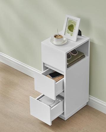 Nachtkastje - Wit - 30x25x65 beschikbaar voor biedingen