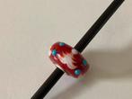 Trollbeads kerst bead, rood glas., Ophalen of Verzenden, Zo goed als nieuw, Glas of Kristal, Trollbeads