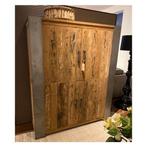 Novara bergkast Tower Living eenmalig voor €999,-, Ophalen, Teakhout, Nieuw, Minder dan 150 cm