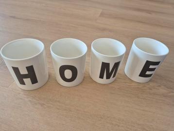 Lettermok bekers home  beschikbaar voor biedingen