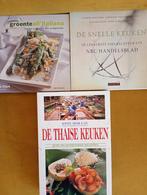 3 Kookboeken: Italiaans, Snel & Thais, Gelezen, Diverse, Azië en Oosters, Hoofdgerechten