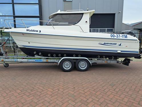 Quicksilver 650 weekend Mercury F100 Fourstroke, Watersport en Boten, Vis- en Consoleboten, Gebruikt, 70 pk of meer, 6 meter of meer