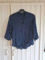 Polkadot stippen blouse blauw maat 36 s h&m, Ophalen of Verzenden, Zo goed als nieuw, Maat 36 (S), Blauw