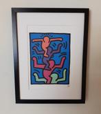 Keith Haring, 4 Figures on shoulder, mooi gelijst, Antiek en Kunst, Kunst | Litho's en Zeefdrukken, Ophalen of Verzenden